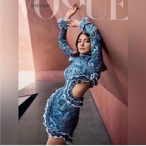 Zimmermann Moncur Teal Cut Out Organza Dress 0